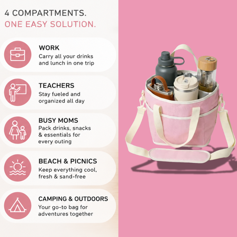 Elyova™ Grab & Go Drink Caddy